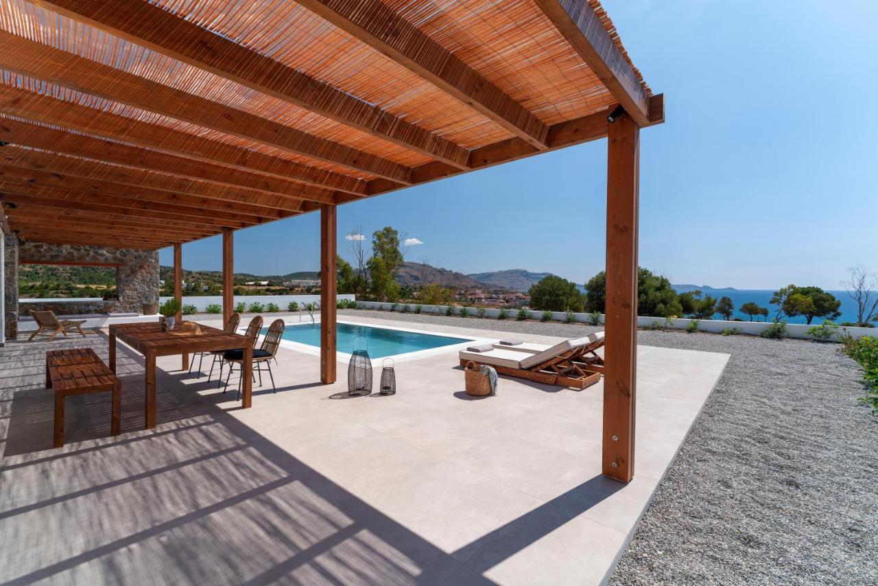 Terra D'Oro Sea View Villa With Private Pool Kiotari Esterno foto