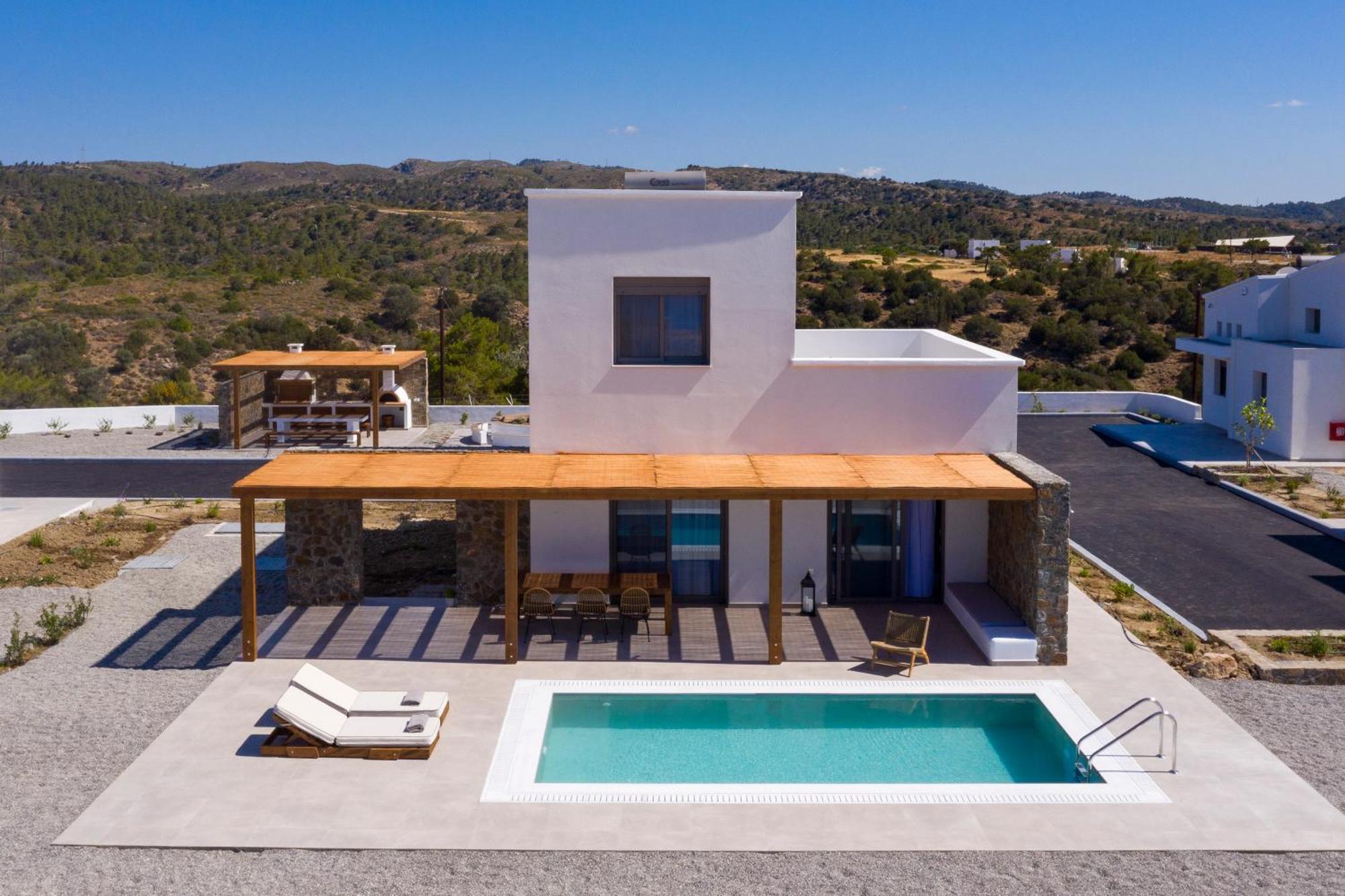 Terra D'Oro Sea View Villa With Private Pool Kiotari Camera foto